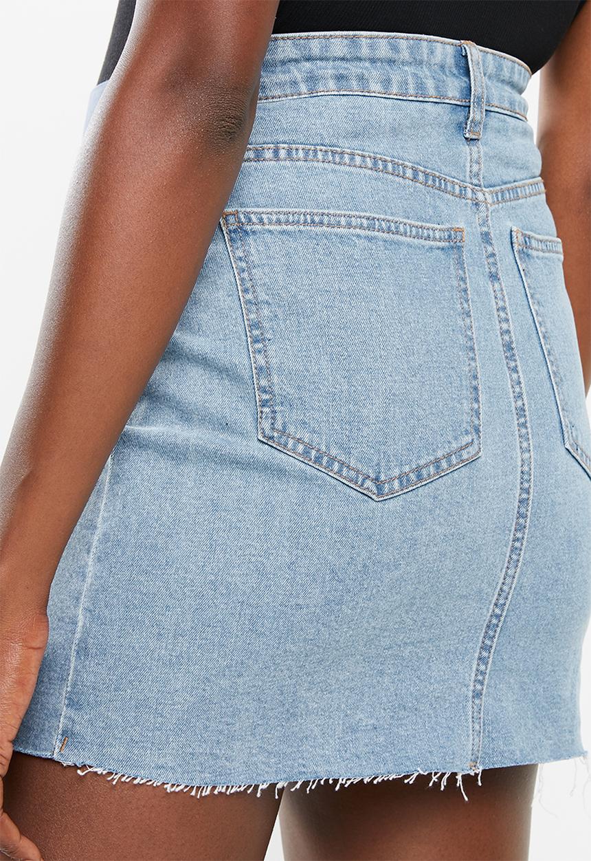 Cotton On - Maternity classic denim skirt - blue