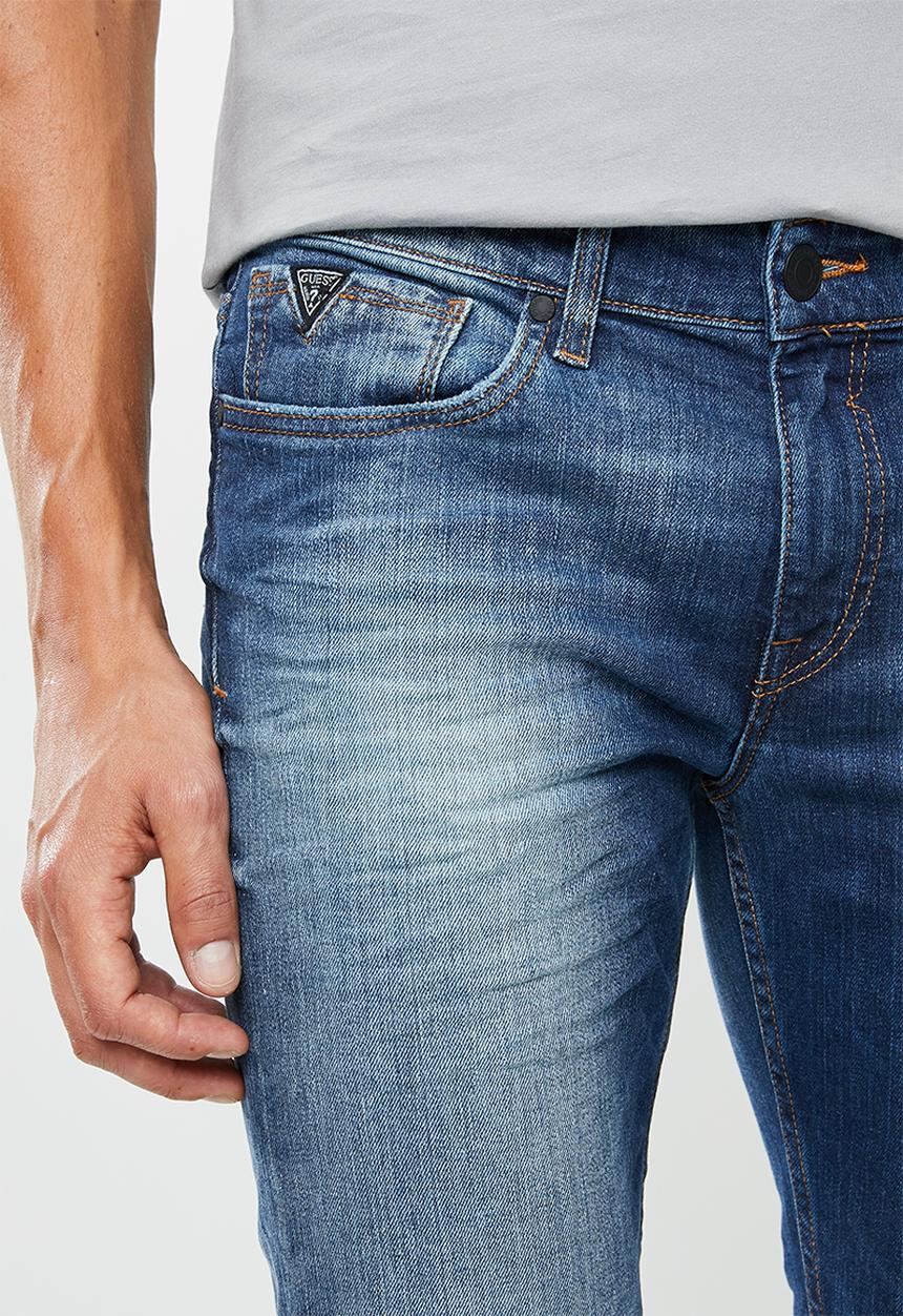 GUESS - Ross slim fit straight leg jeans - blue