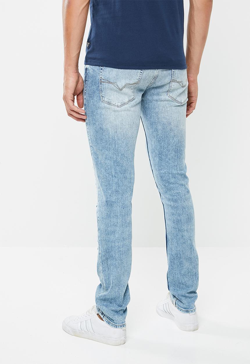 GUESS - Slim fit taper jeans - blue