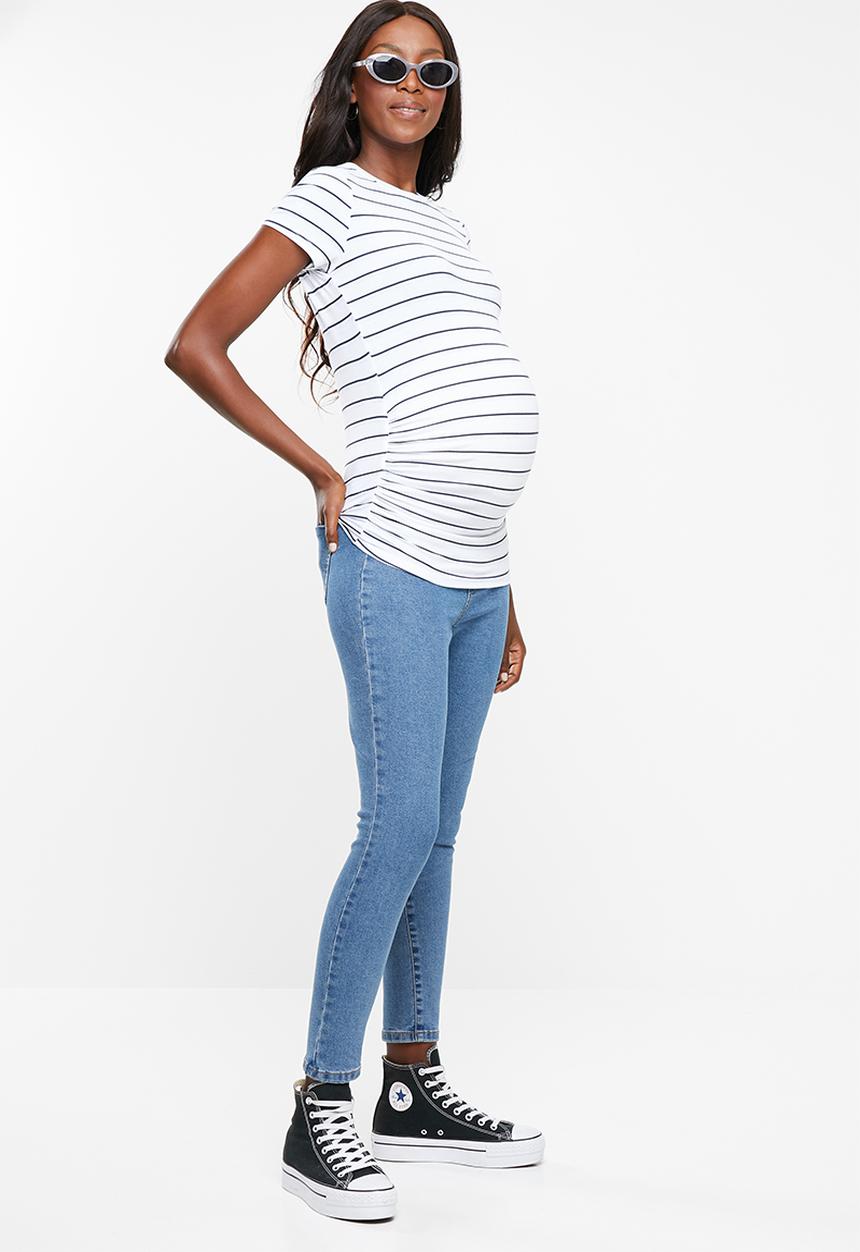 Cotton On - Maternity grazer skinny jeans - blue