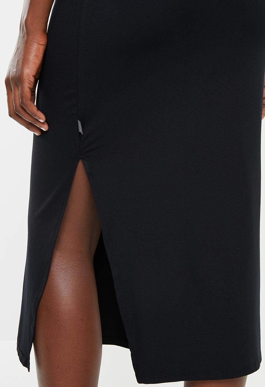 Cherry Melon - Maternity Maxi skirt - black