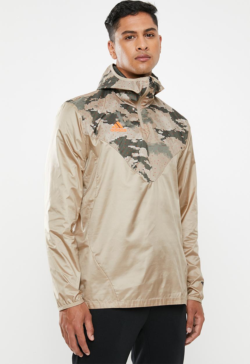adidas Performance - Tan adv piste windbreaker - khaki