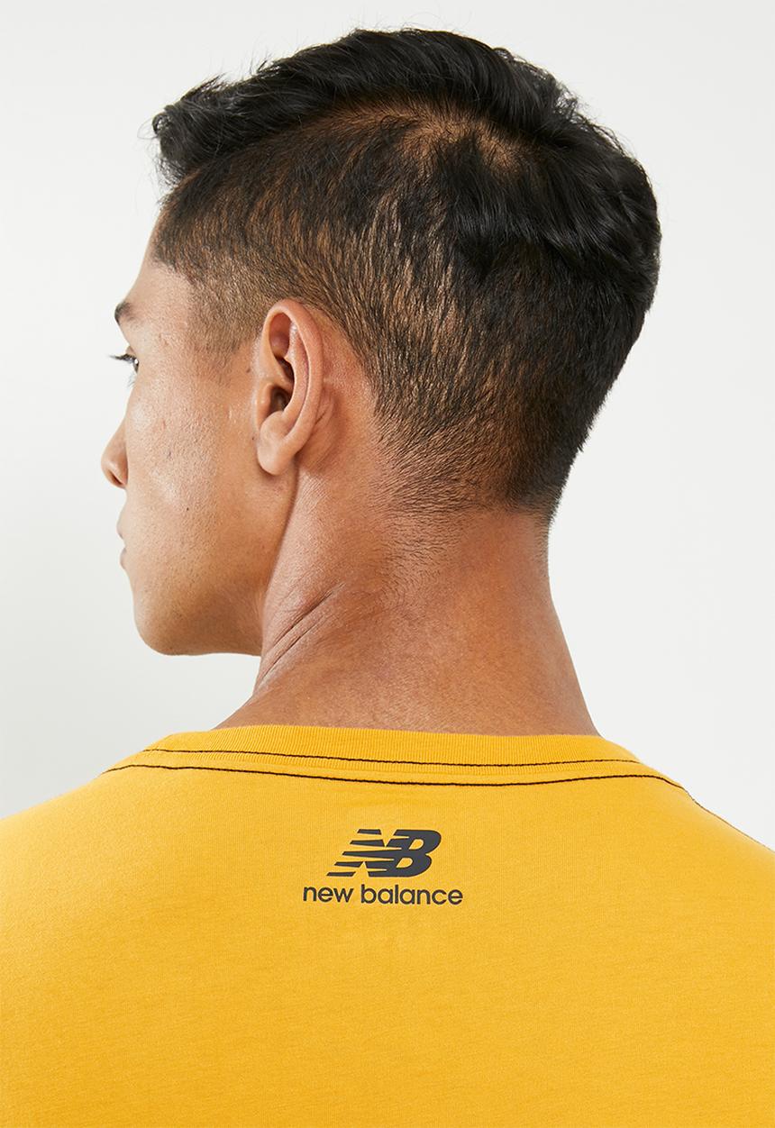 New Balance  - Nb athletics trail tee - yellow
