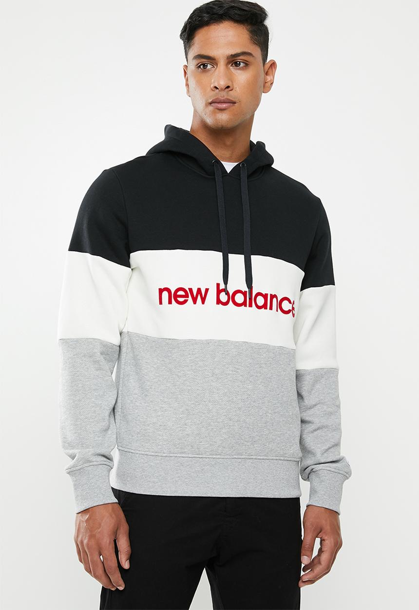 New Balance  - Stadium hoodie - black & white