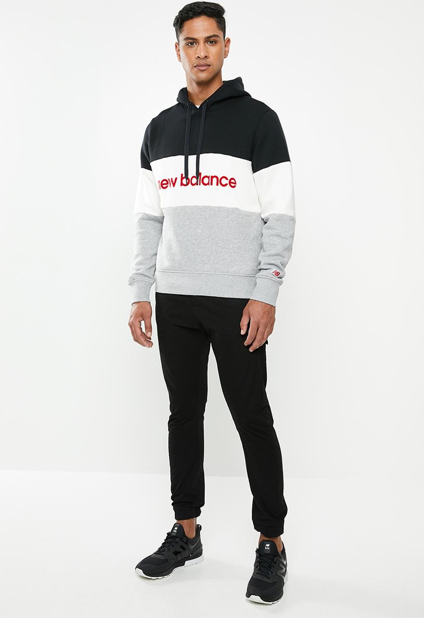 New Balance  - Stadium hoodie - black & white