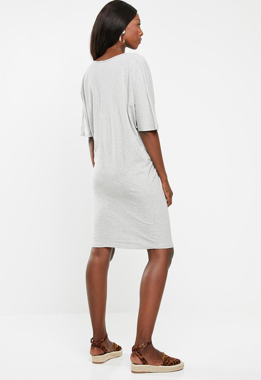 Superbalist - Maternity Oversized tee dress - grey melange