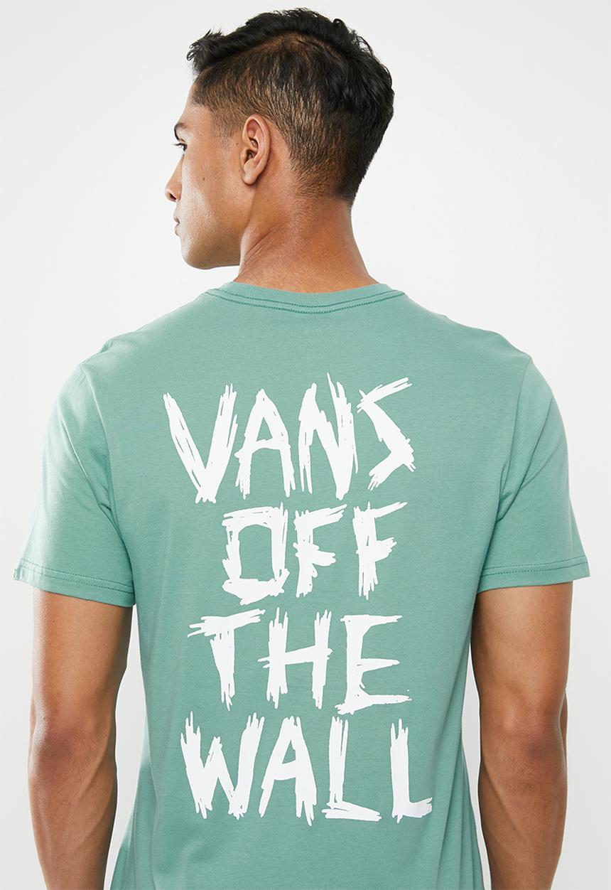 Vans - Scratched vans short sleeve tee - blue/green