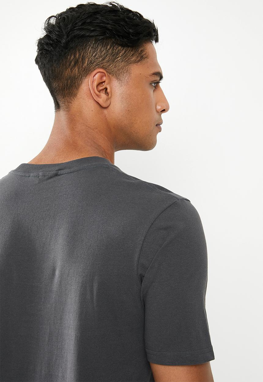 Cotton On - La circles Tbar text T-shirt - grey