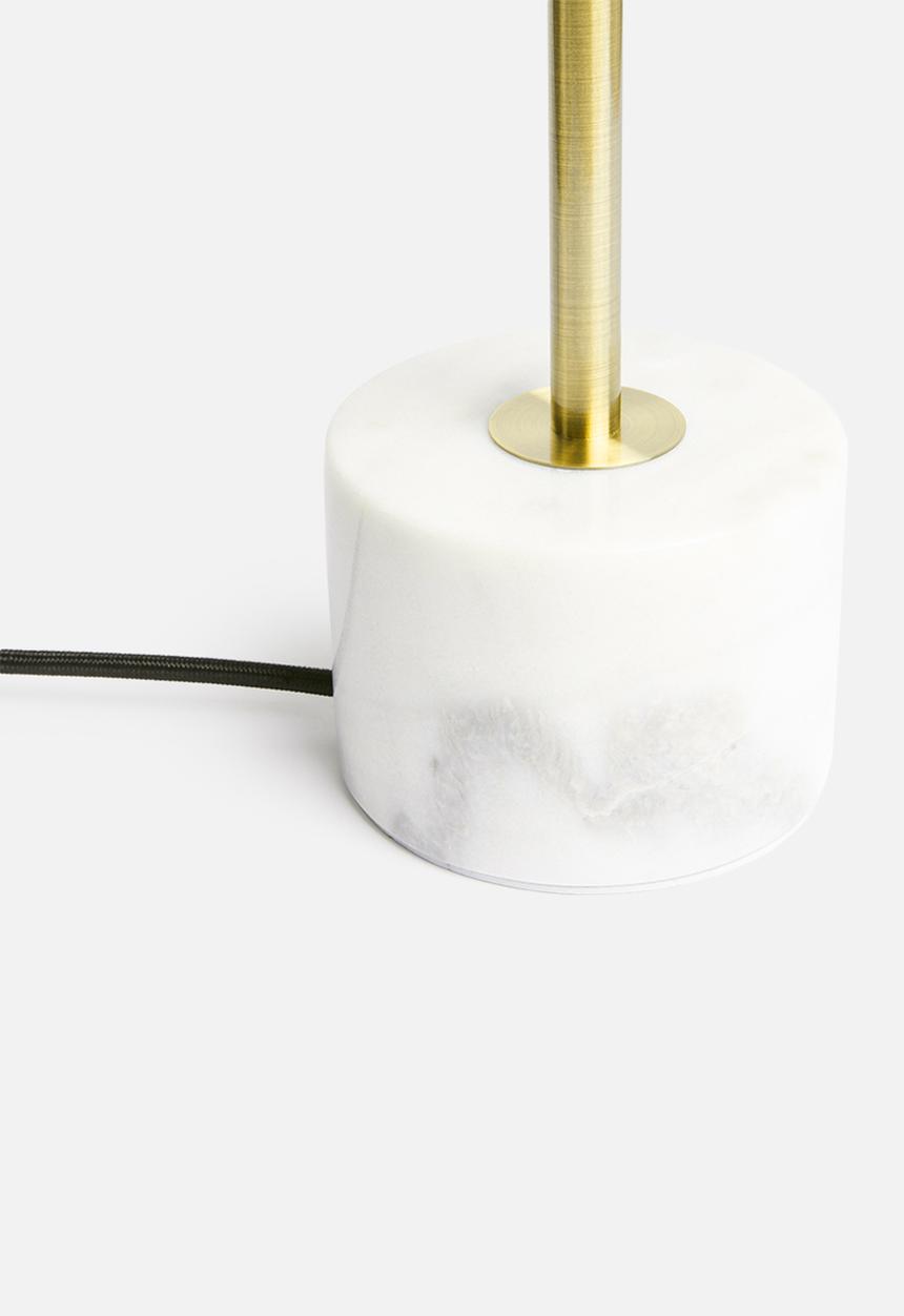 Sixth Floor - Table lamp - marble & gold 