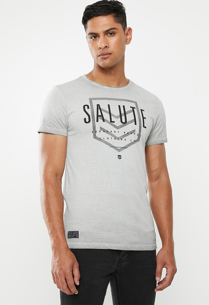 S.P.C.C - Reverse dirty dye logo tee - grey