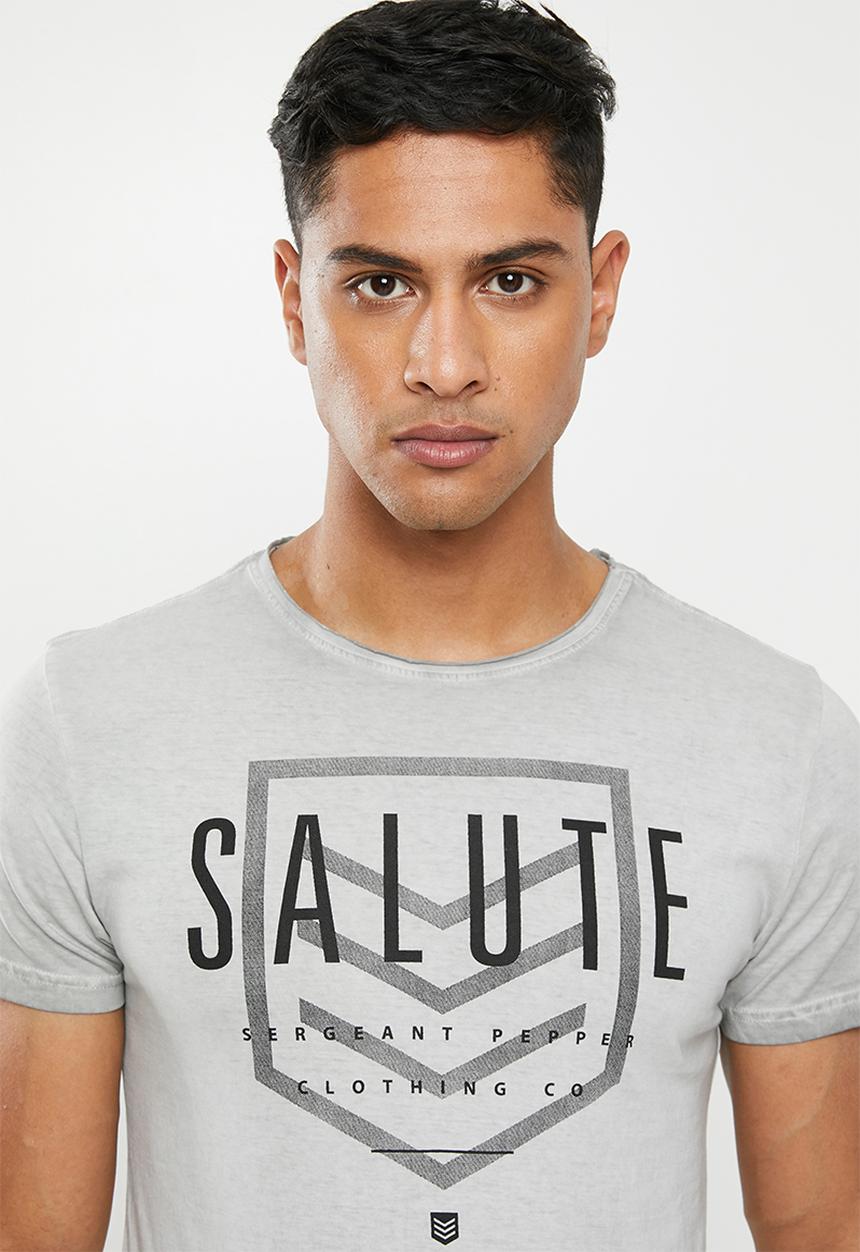 S.P.C.C - Reverse dirty dye logo tee - grey
