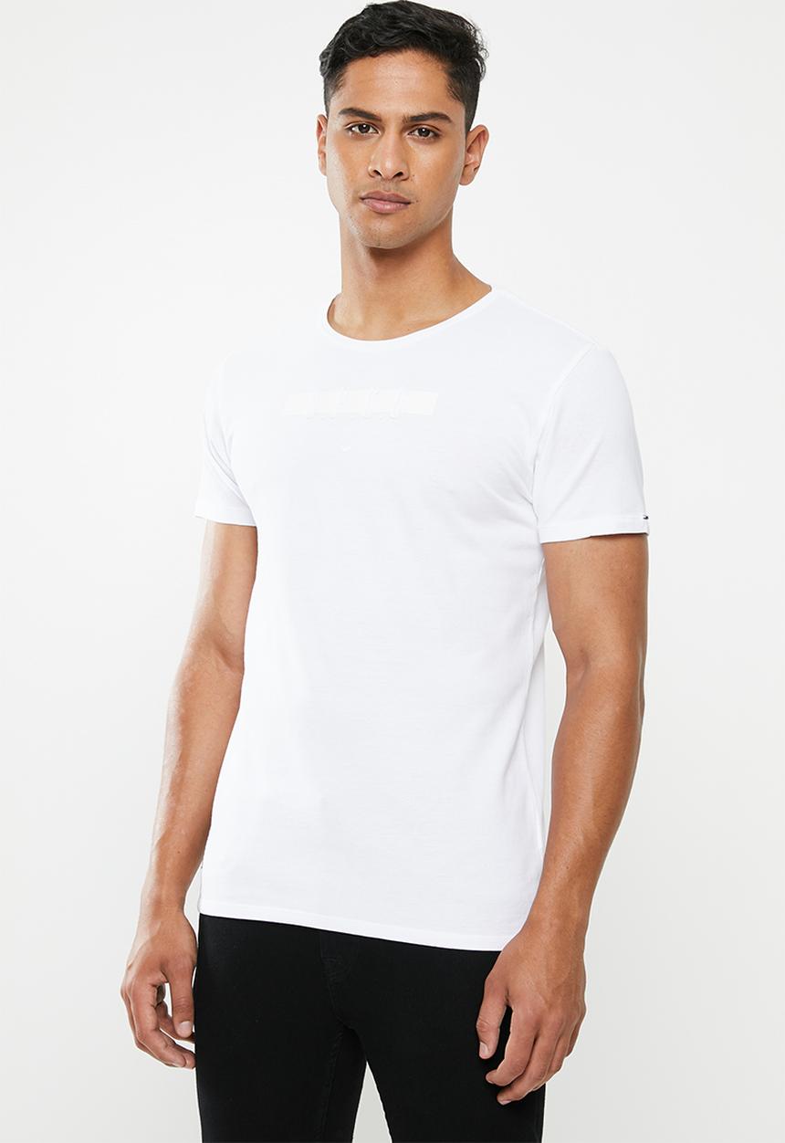 S.P.C.C - Pique applique logo tee - white