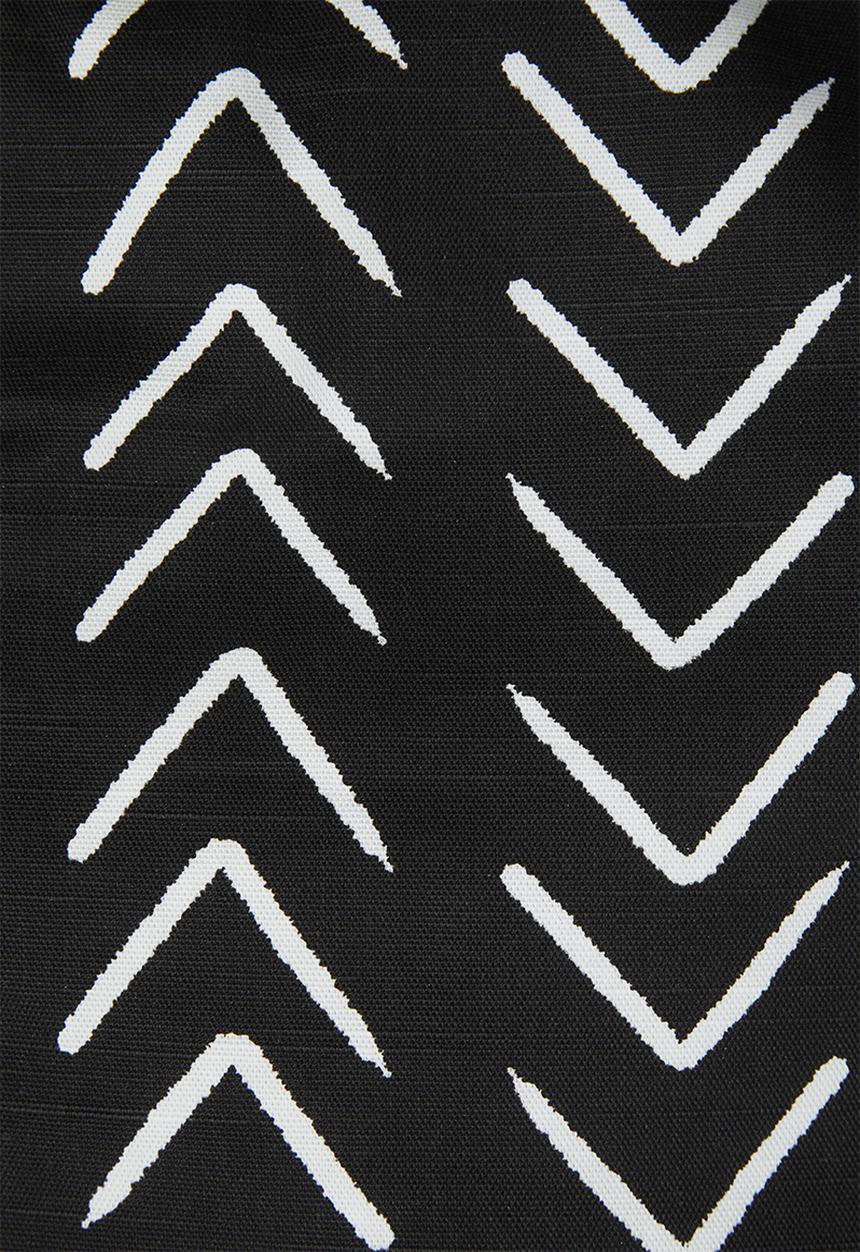 Sixth Floor - Herringbone floor cushion - black & white