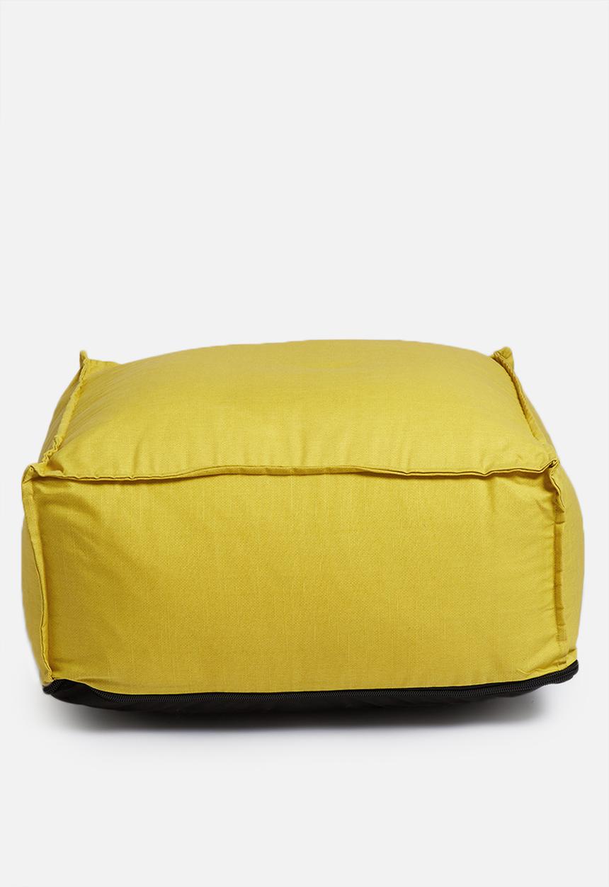 Sixth Floor - Outdoor floor cushion - mustard