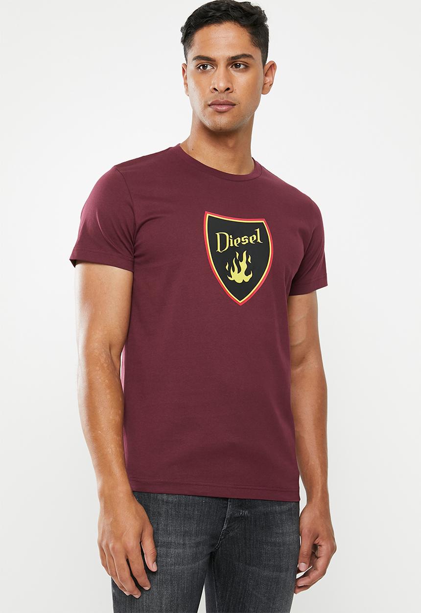 Diesel  - T-diego-b2 maglietta - maroon