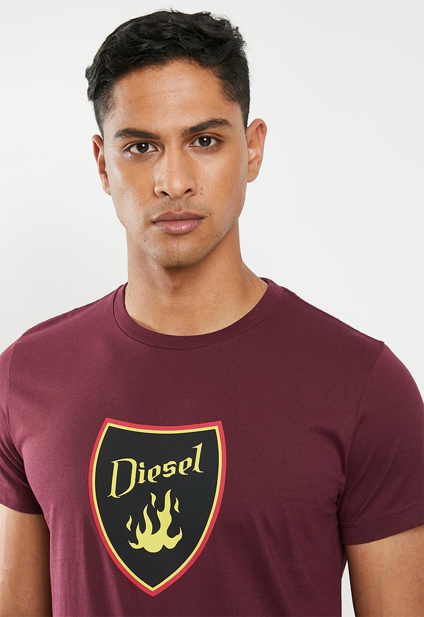 Diesel  - T-diego-b2 maglietta - maroon