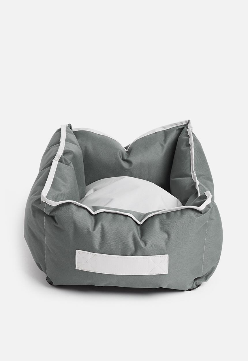 Sixth Floor - Rolo pet bed - grey & stone