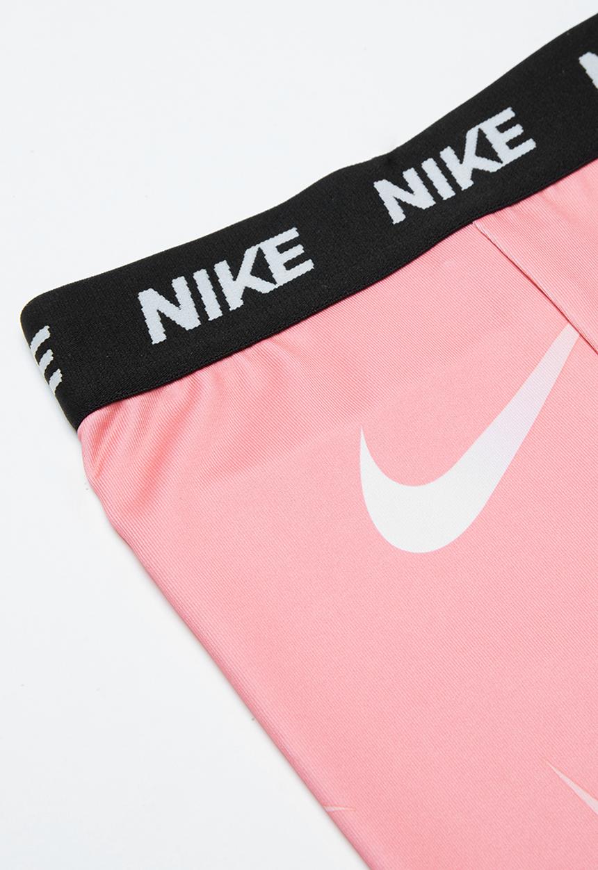 Nike - Nike girls large swooshetti legging - pink & white 