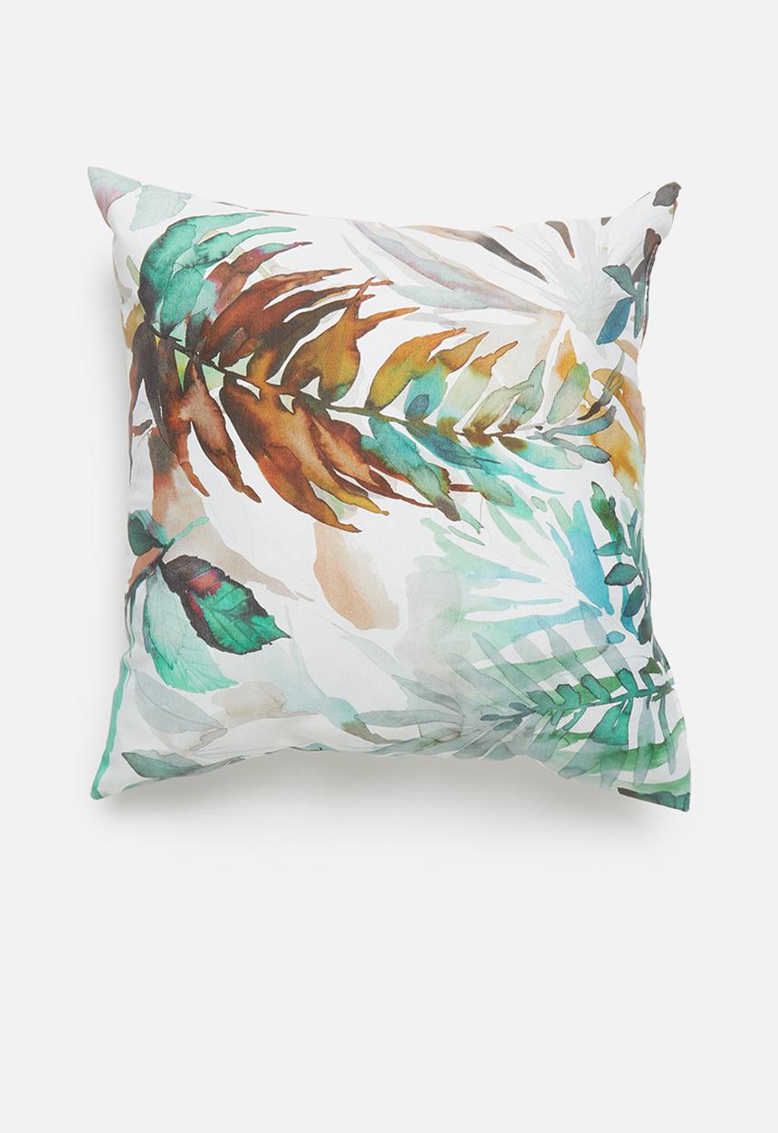 Grey Gardens - Burnt leaves cushion cover - multi
