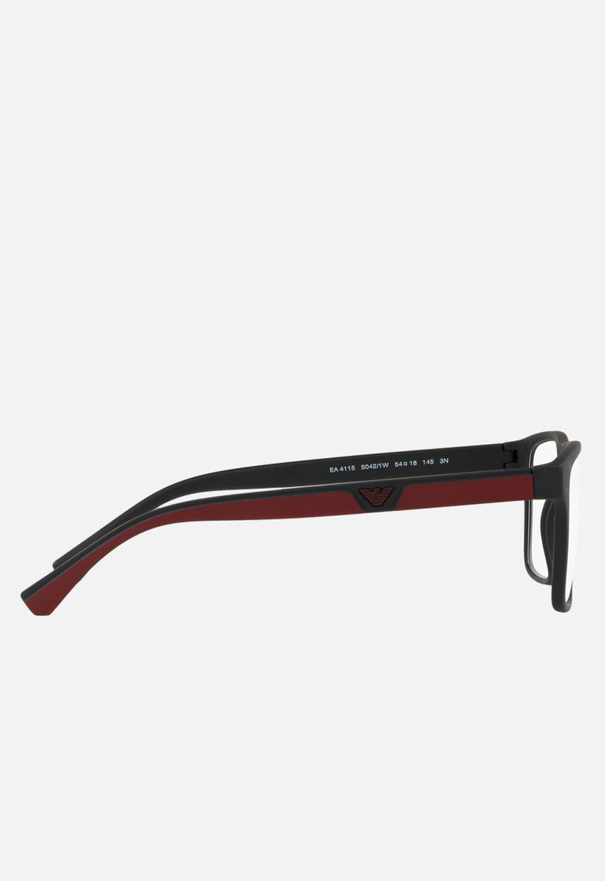 Emporio Armani - Clear lens with matte black sunglasses 54mm - black