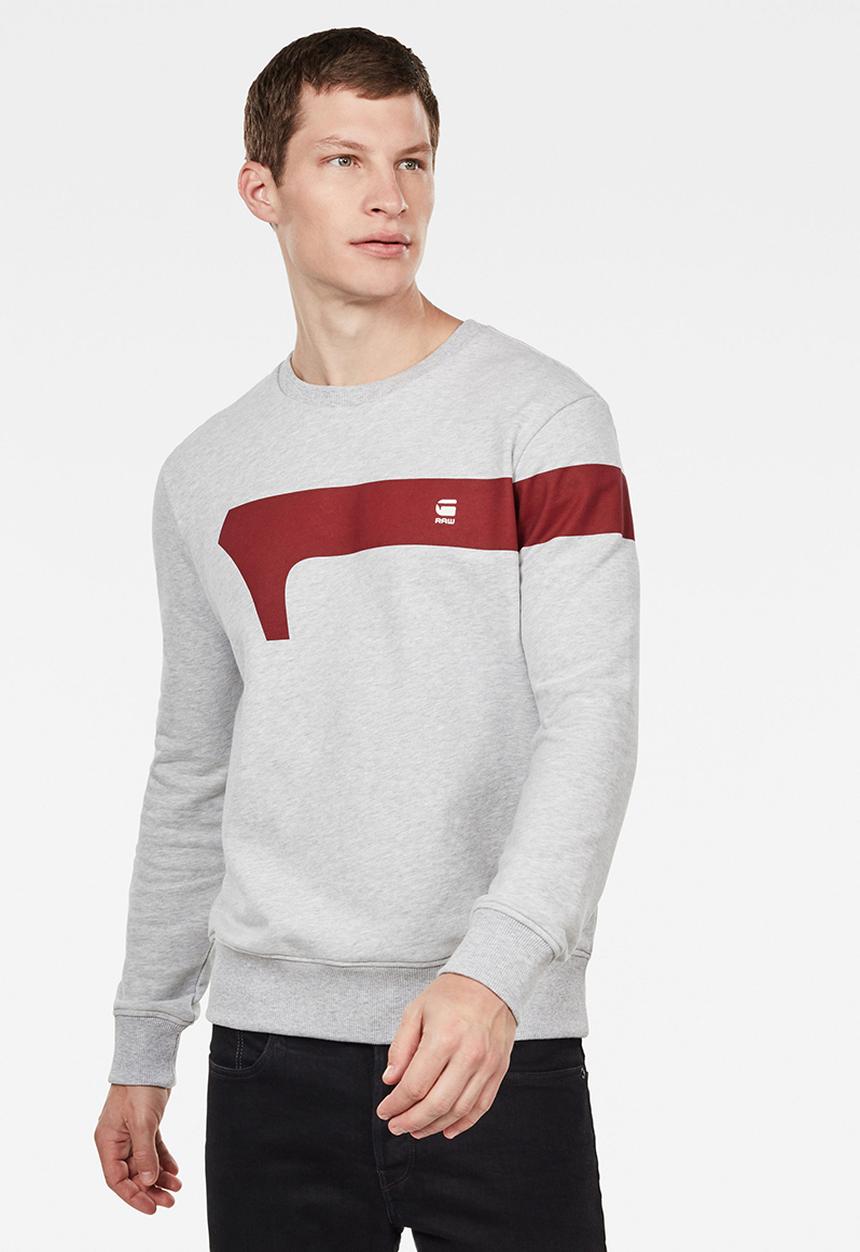 G-STAR - Graphic 13 r sw long sleeve sweats  - grey