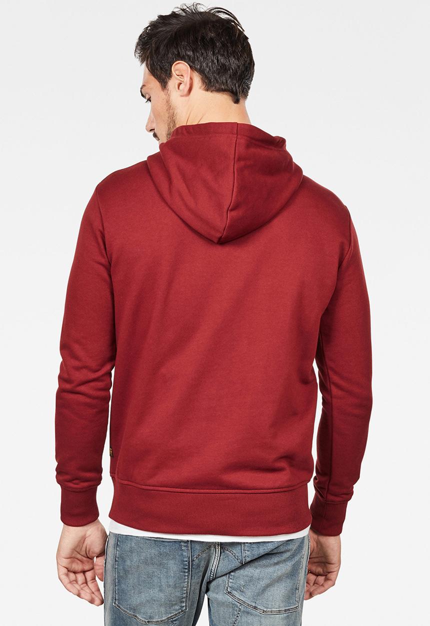 G-STAR - Graphic  long sleeve hoodie  - red