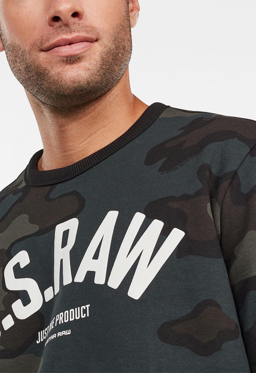G-STAR - Graphic crew long sleeve sweats  - multi 
