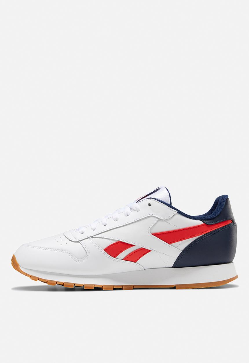 Reebok - Classic Leather - white / collegiate navy / radiant red