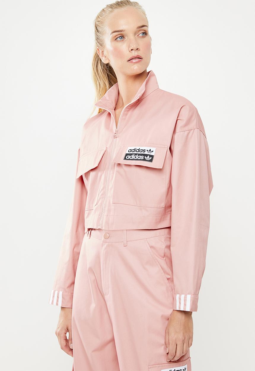 adidas Originals - Cropped tracktop - pink