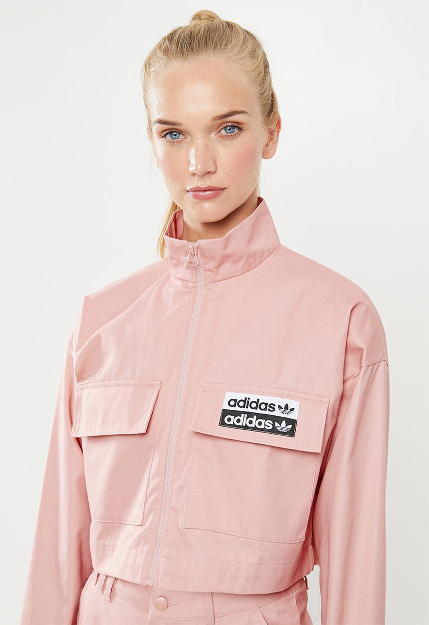 adidas Originals - Cropped tracktop - pink
