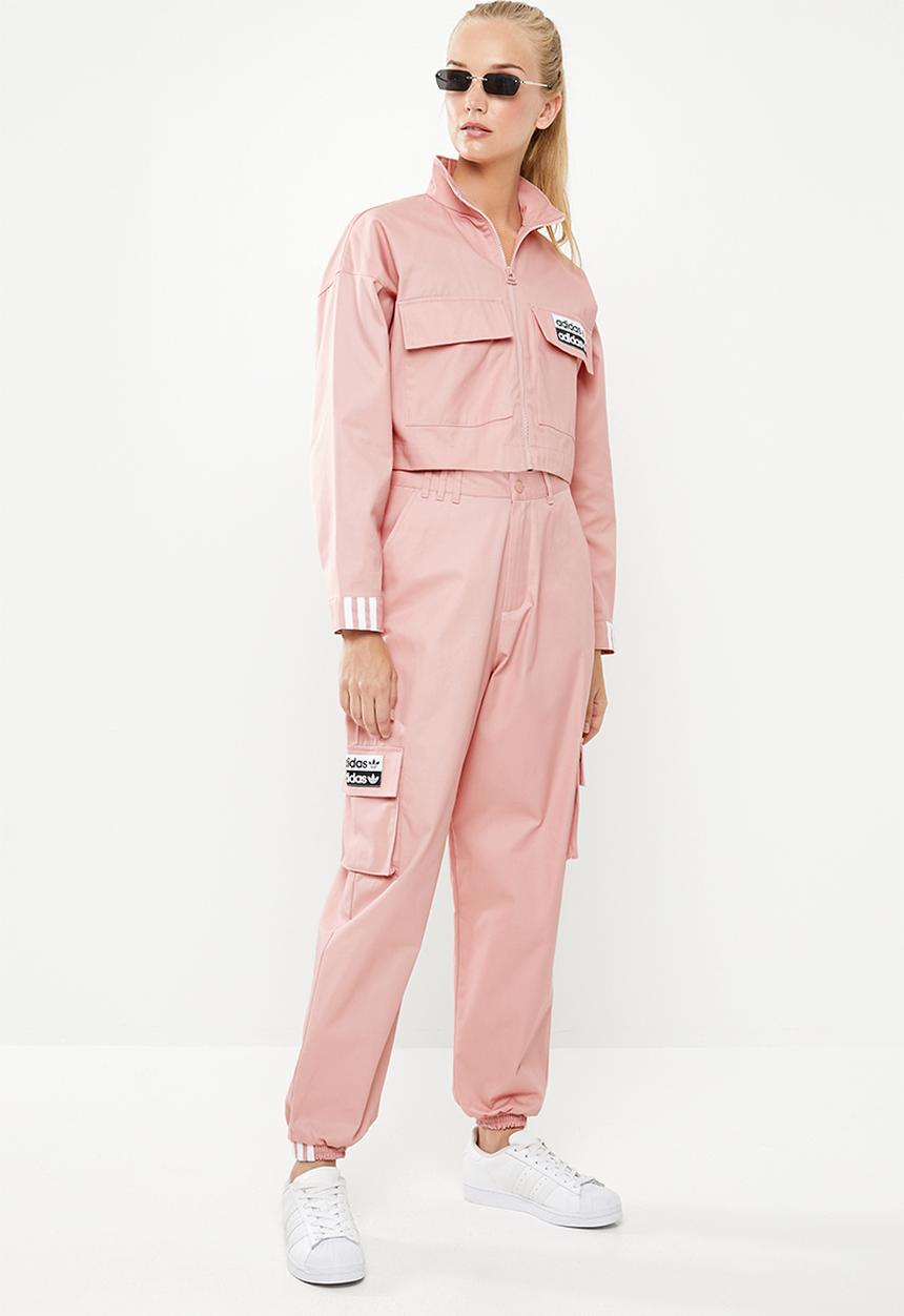 adidas Originals - Cropped tracktop - pink