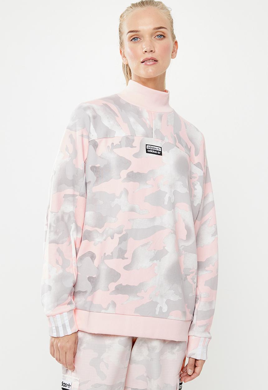 adidas Originals - Camo sweat top - pink 