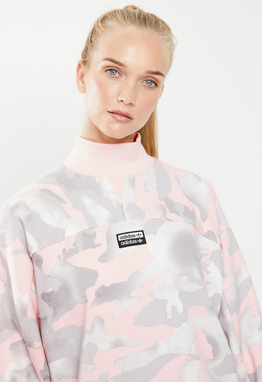 adidas Originals - Camo sweat top - pink 