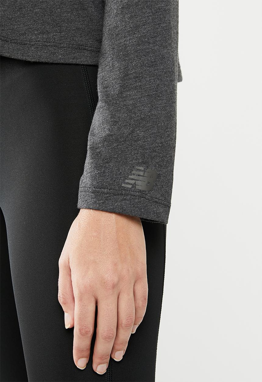 New Balance  - Relentless heather long sleeve - grey 