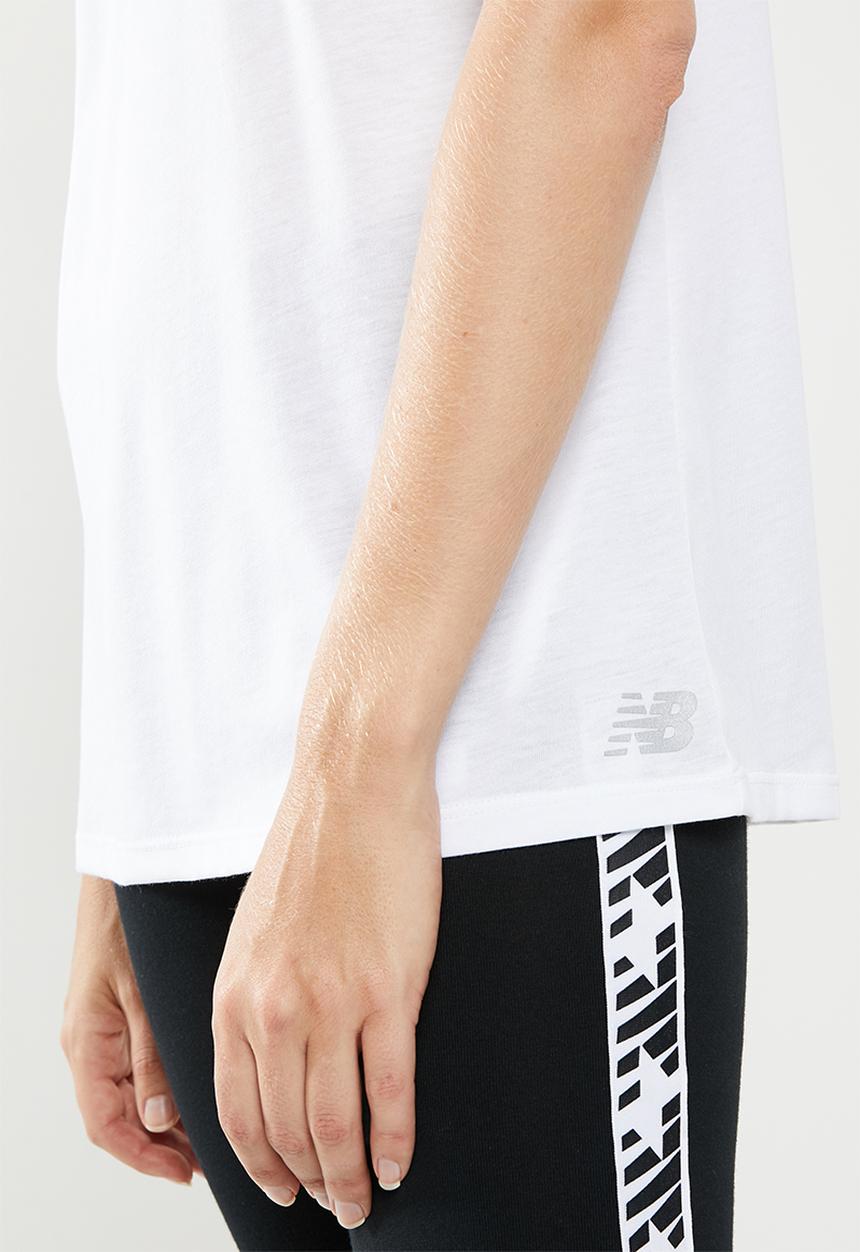 New Balance  - Relentless heather tank  - white