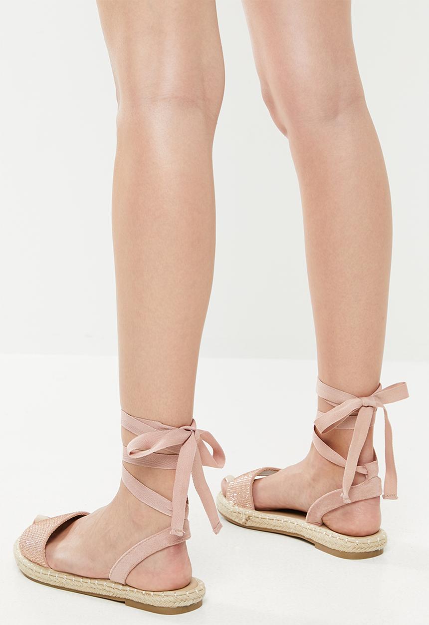 Superbalist - Jalila diamante espadrille - rose gold