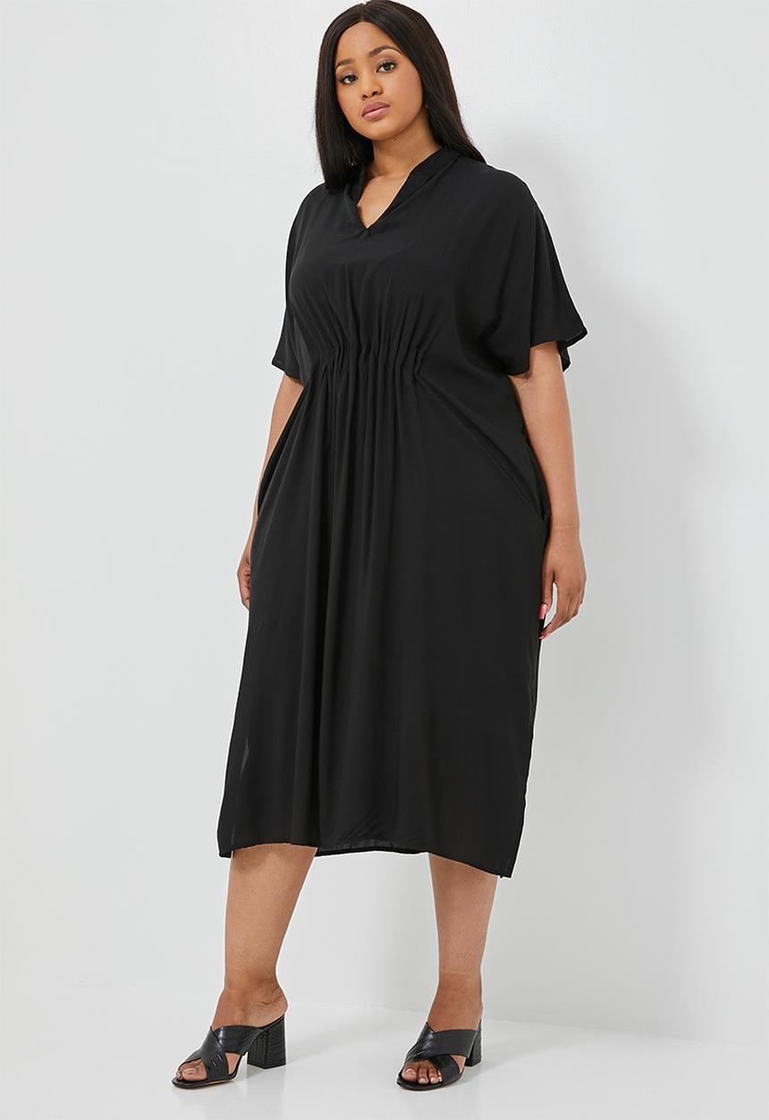 Superbalist - Waist detail kaftan dress - black