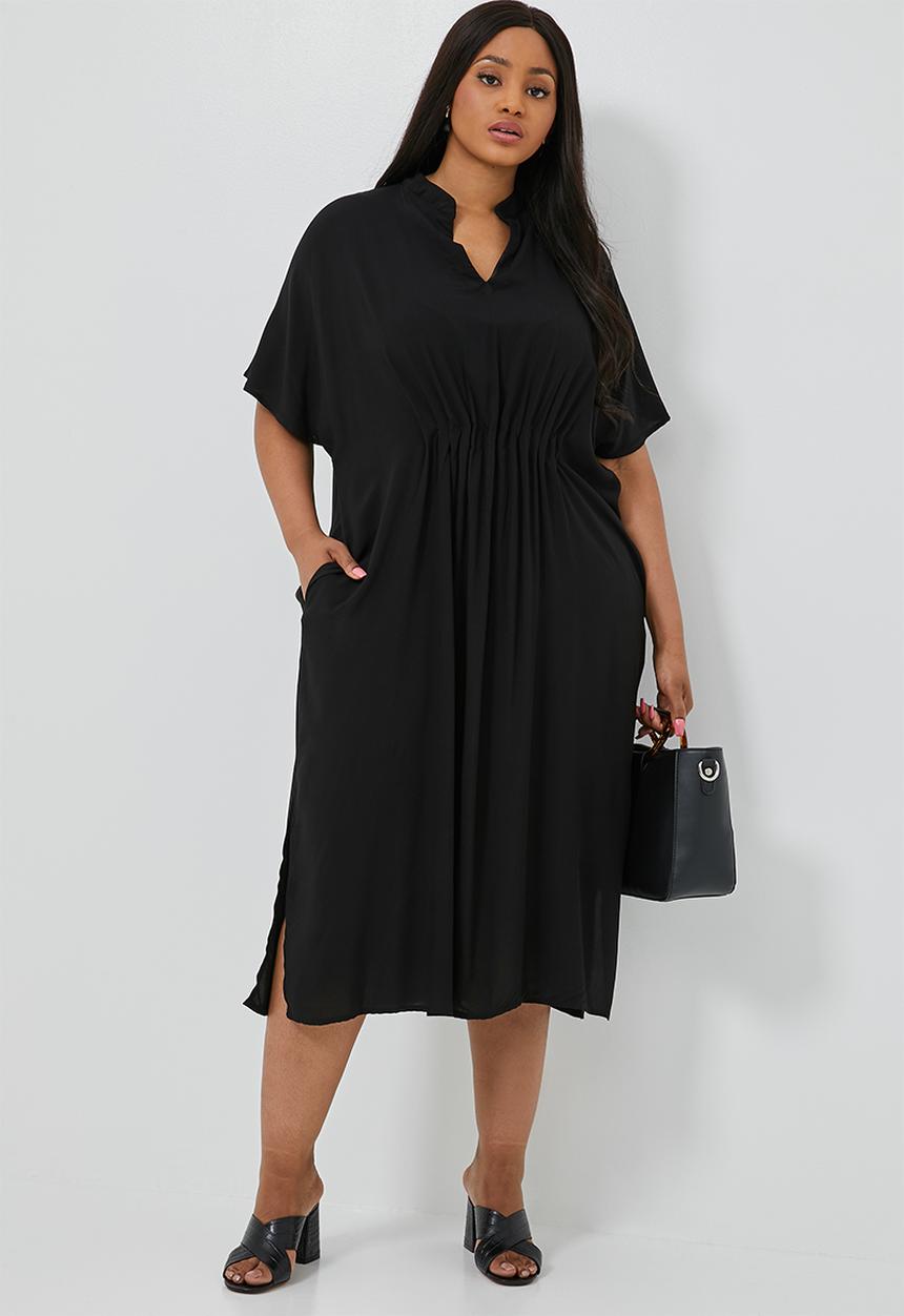 Superbalist - Waist detail kaftan dress - black