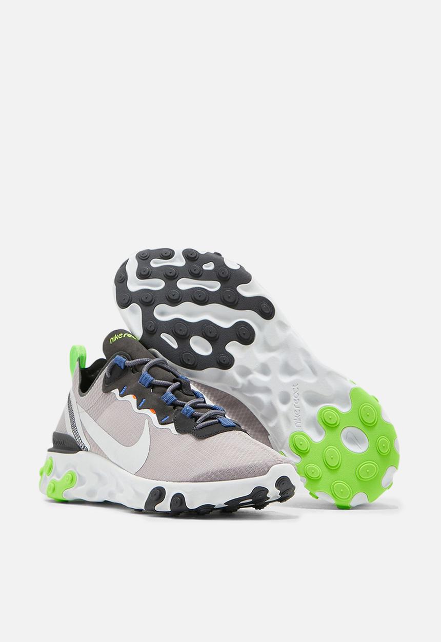 Nike - React Element 55 SE - pumice / metallic silver-total orange