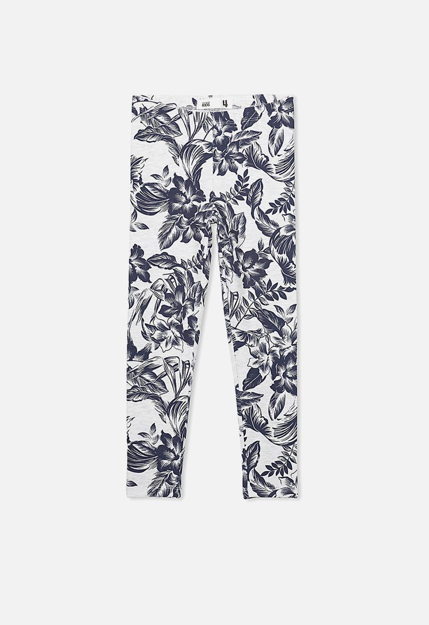 Cotton On - Huggie tights - grey & navy 