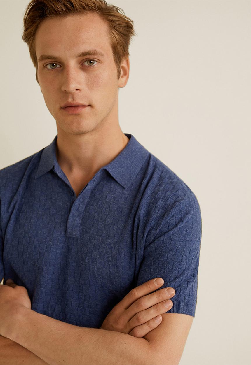 MANGO - Salguer polo - navy