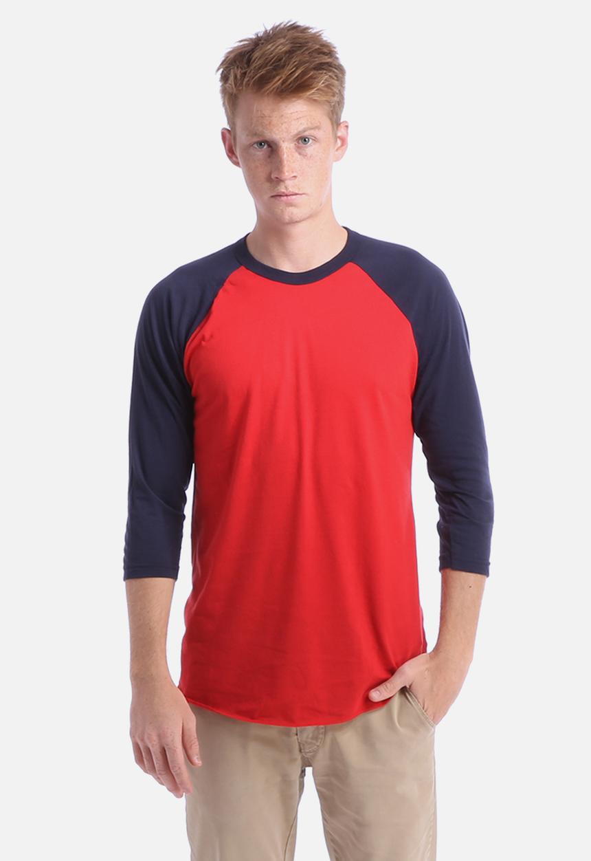 American Apparel - Poly-Cotton 3/4 Sleeve Raglan Shirt