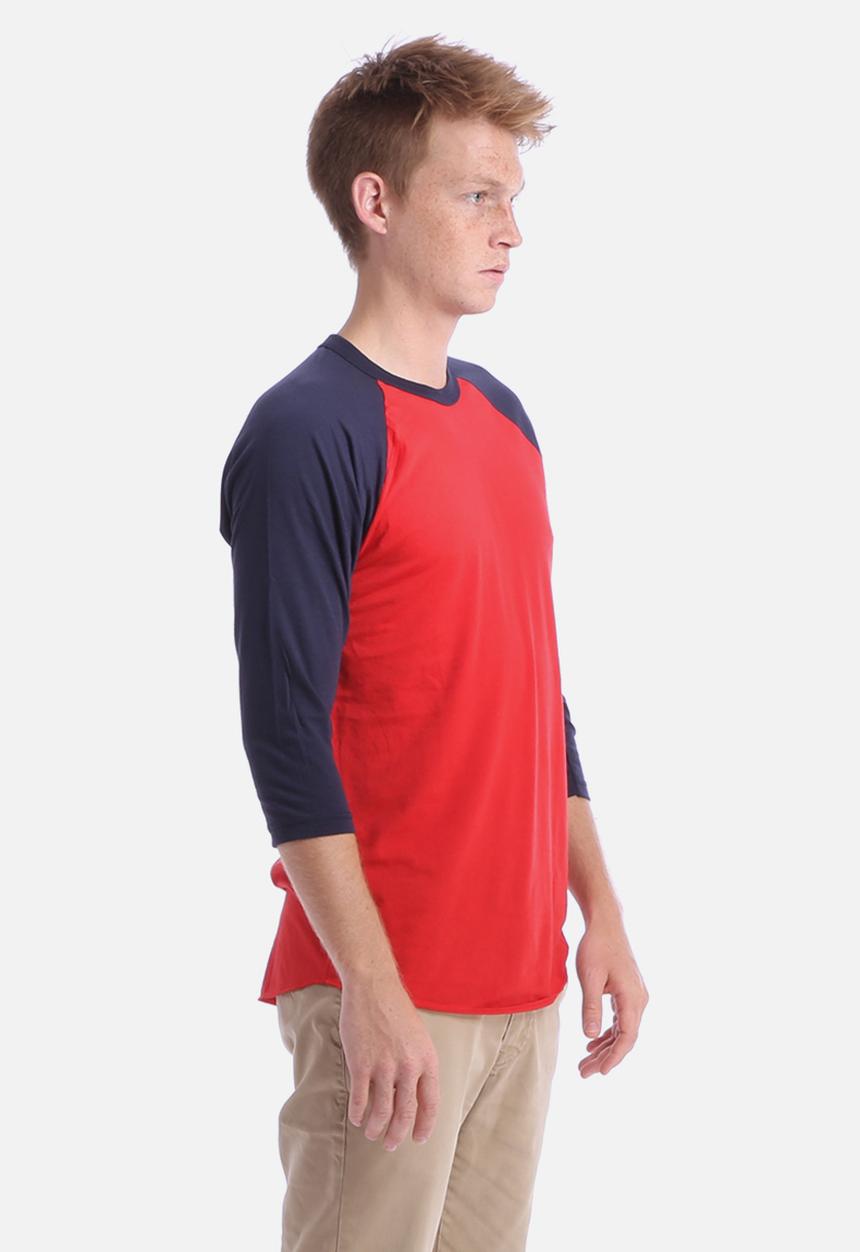American Apparel - Poly-Cotton 3/4 Sleeve Raglan Shirt