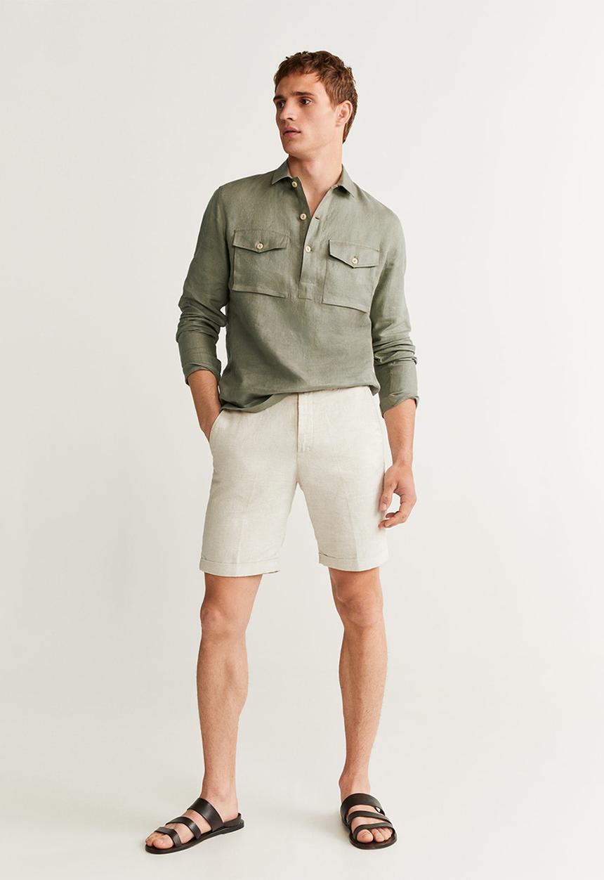 MANGO - Iguazu shirt - khaki