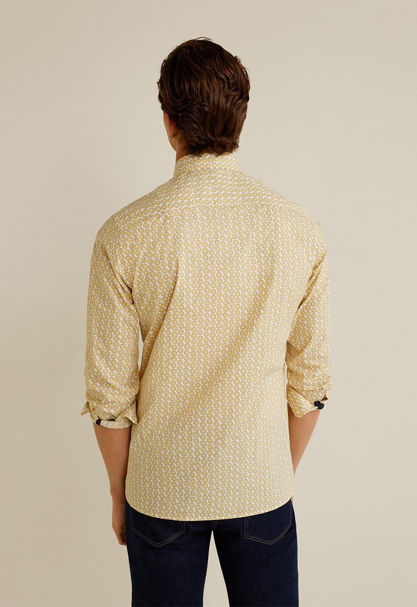 MANGO - Java shirt - yellow