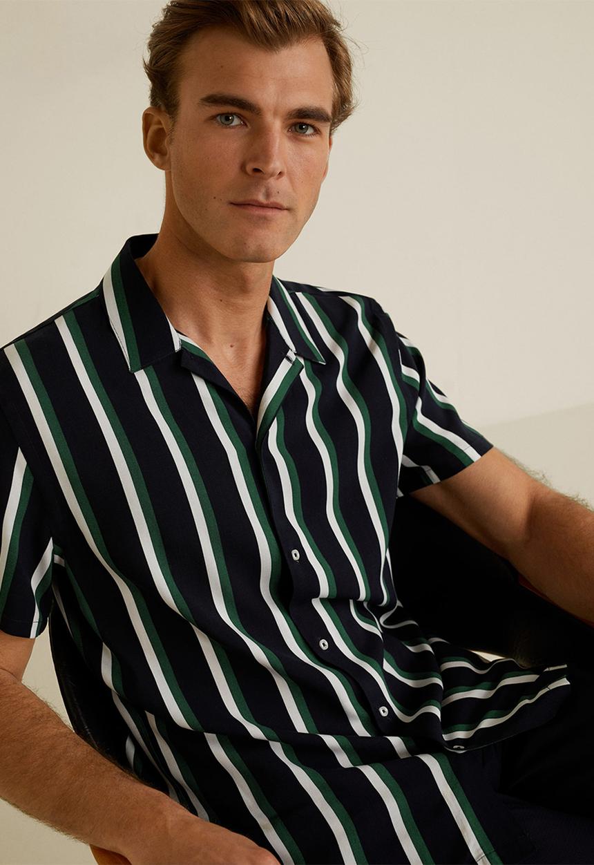 MANGO - Gacel shirt - navy