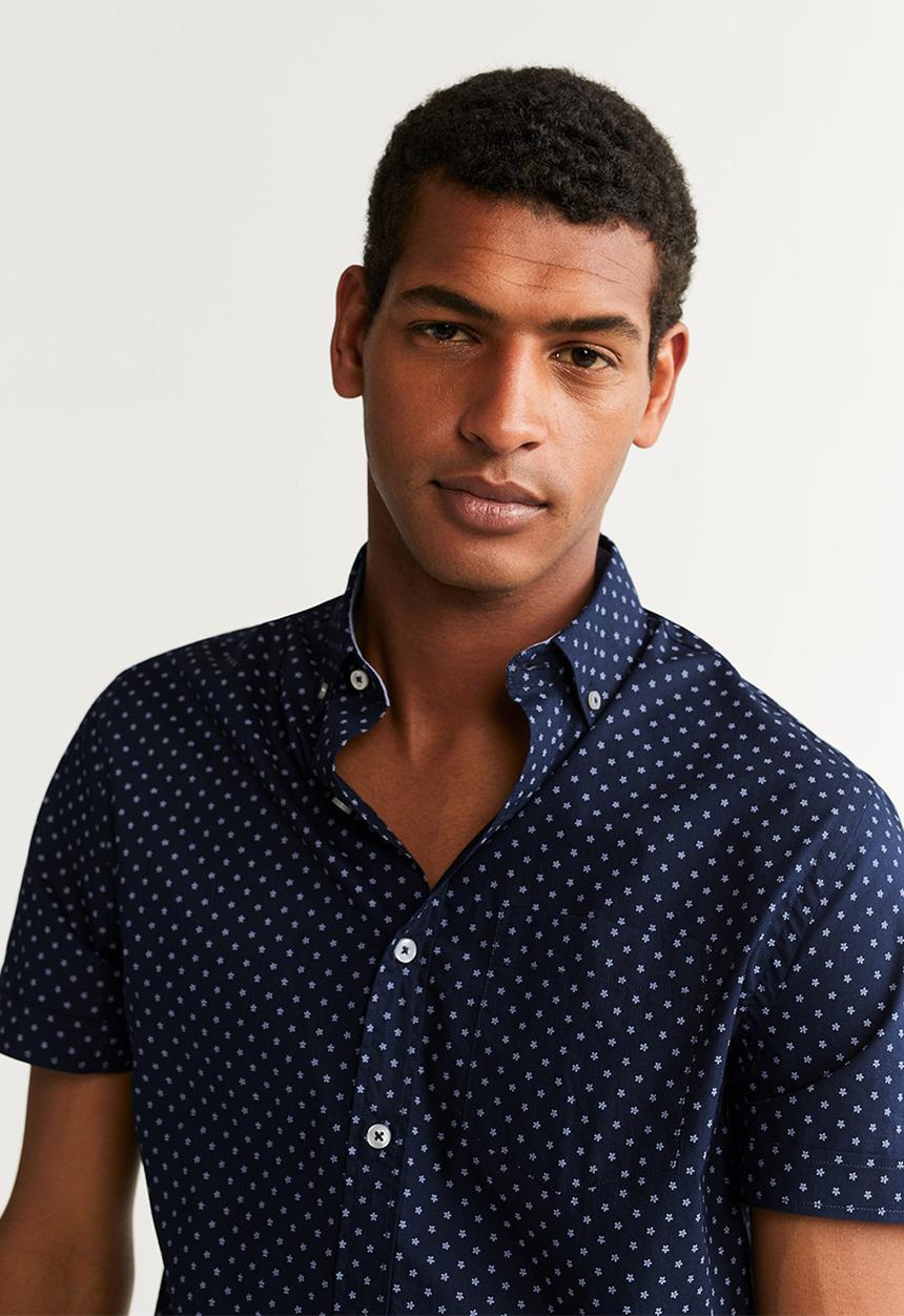 MANGO - Henry shirt - navy