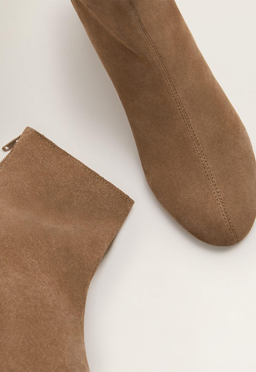 MANGO - Marsela suede ankle boot - brown