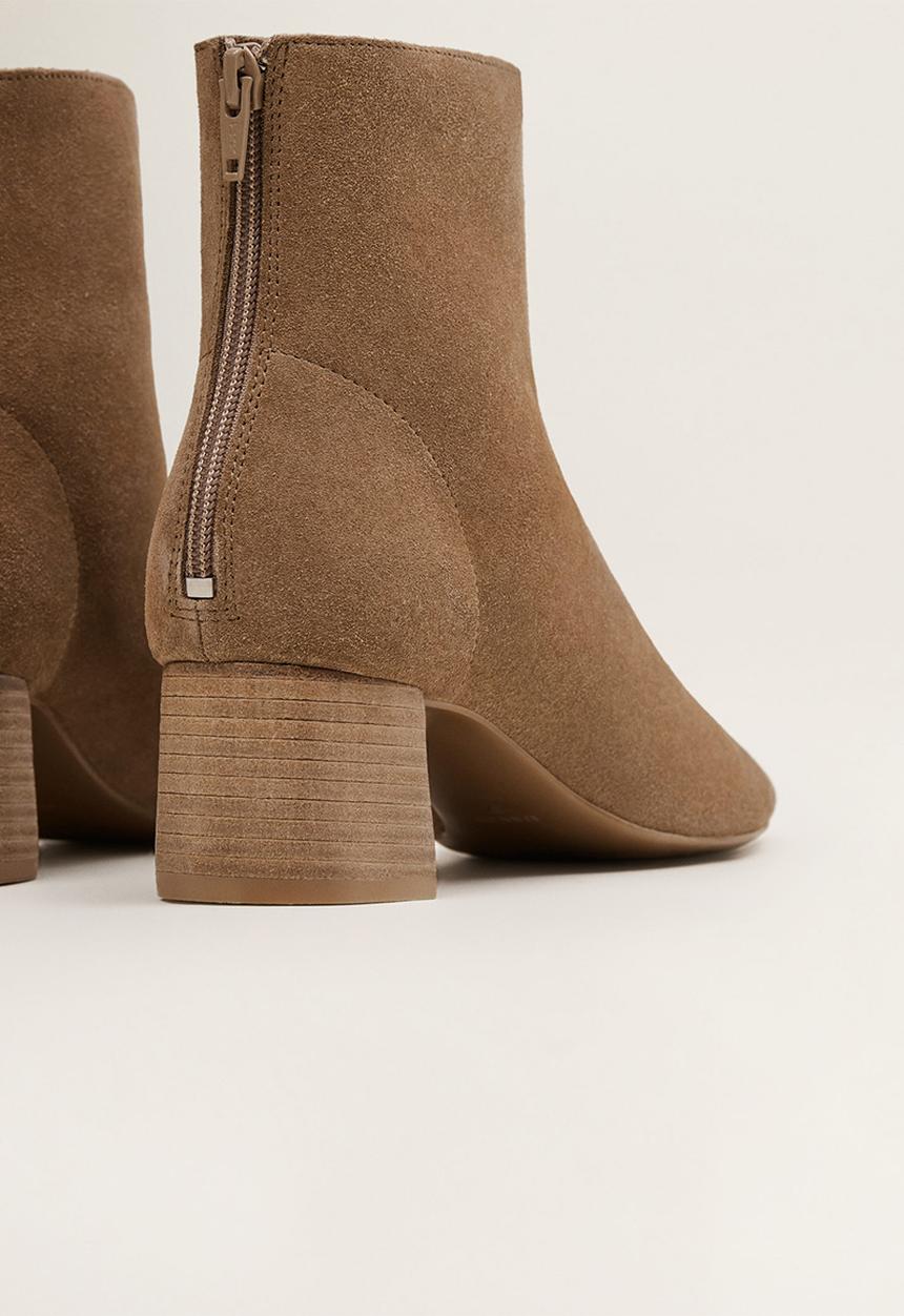 MANGO - Marsela suede ankle boot - brown