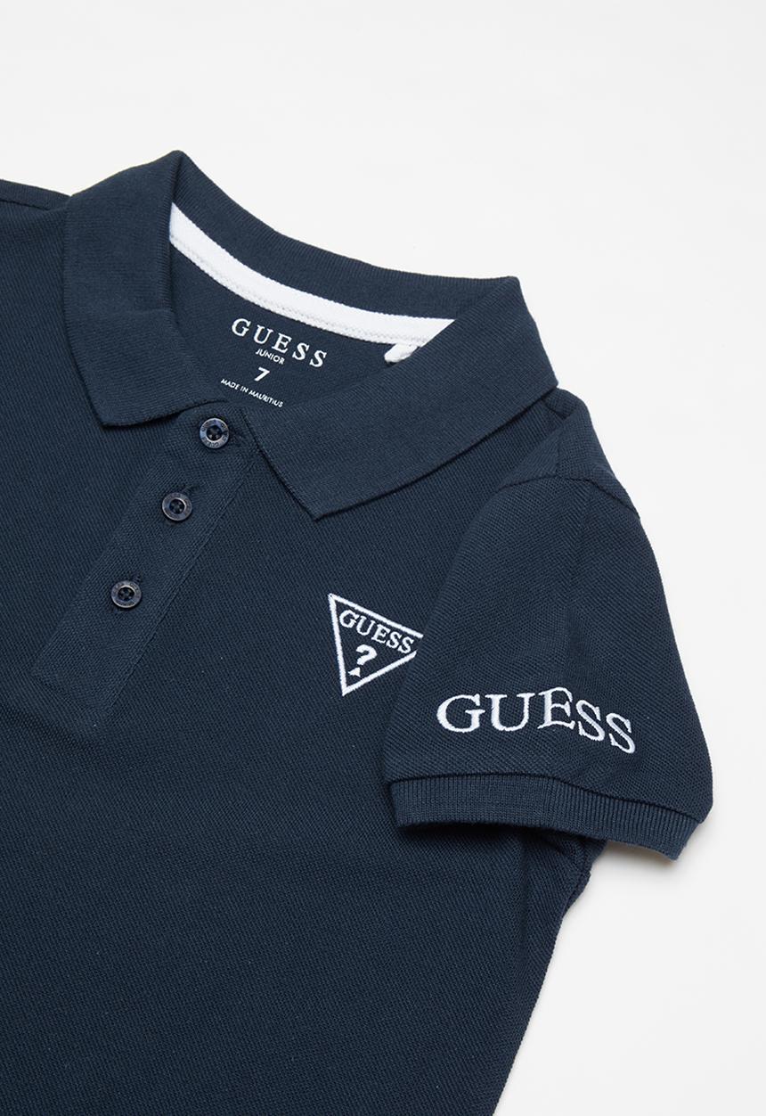 GUESS - Guess teens short sleeve core polo tee - navy
